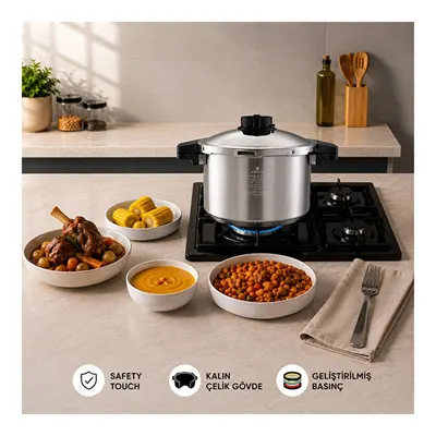 Quick And Safe İndüksiyon Tabanlı Düdüklü Tencere 7 Lt
