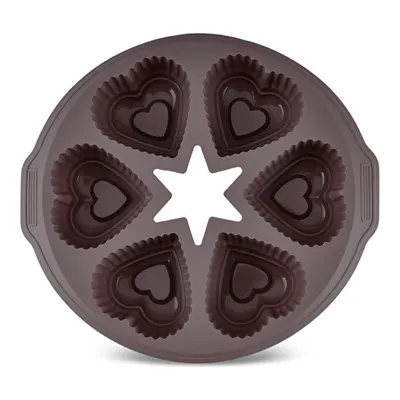 Crick Crack Harmony 6'lı Kalpli Silikon Muffin Kalıbı