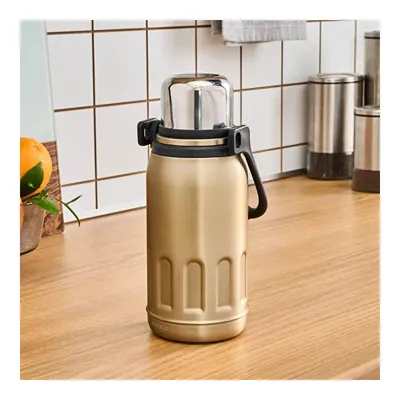 Adent Çelik Sızdırmaz Termos Gold 800 ml