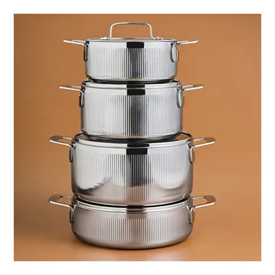 Power Steel 316+ 3Ply Apollo İndüksiyon Tabanlı 8 Parça Çelik Tencere Seti