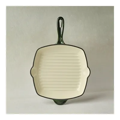 Heritage Demir Döküm Emayeli Grill Tava Yeşil 26 cm