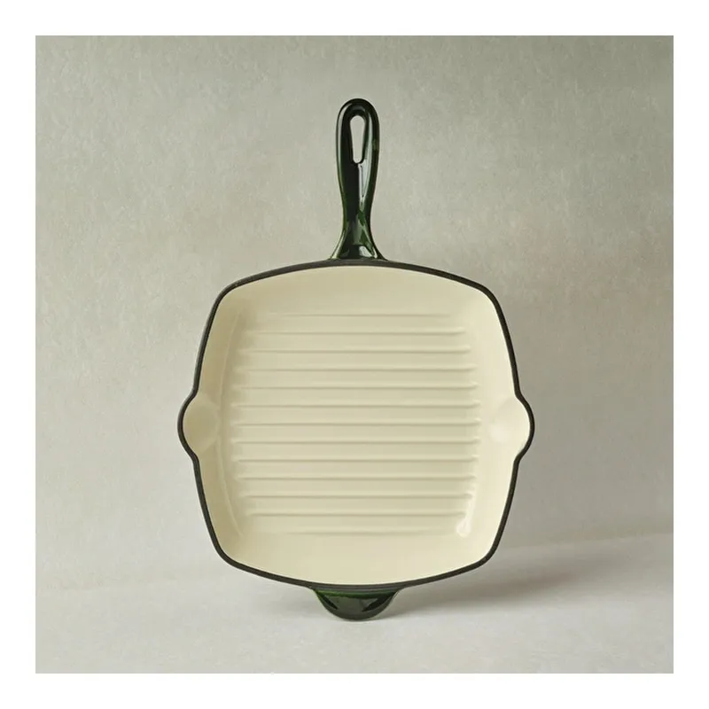 Heritage Demir Döküm Emayeli Grill Tava Yeşil 26 cm, görsel 1