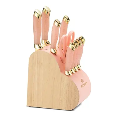 Emsan Pinkes 10 Parça Bıçak Seti Pembe