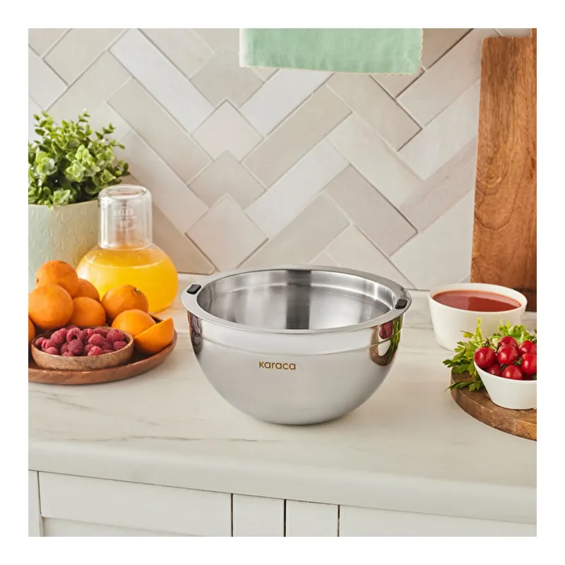Mutfaksever Ice Hot Bowl Çelik Servis Kasesi 20 cm, görsel 1