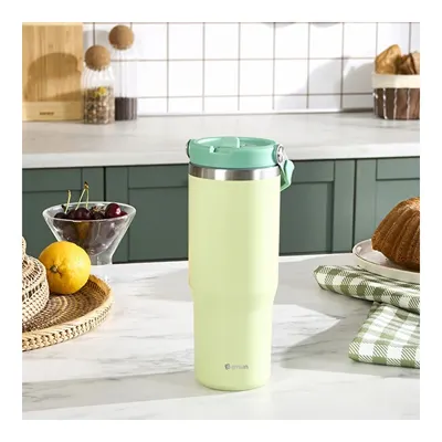 Emsan Star Ice Pipetli Çelik Sızdırmaz Termos Mint 900 ml