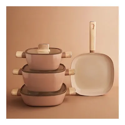 Swiss Crystal Mocha 7 Parça Tencere Seti