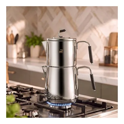 Powersteel 316+ Splender Midi Çaydanlık Takımı 1,1L & 2L