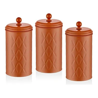 The Mia Prizma Çay Şeker Kahve Kavanozu Terracota 1,20 Lt