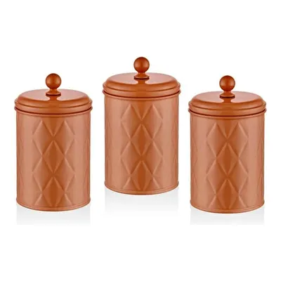 The Mia Prizma Çay Şeker Kahve Kavanozu Terracota 1 Lt