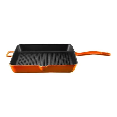 Voeux Kitchenware Amusant Turuncu Döküm Kare Izgara Tava 25 Cm