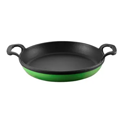 Voeux Kitchenware Forêt Yeşil Derin Yuvarlak Döküm Sahan Ve Ahşap Nihale 22 Cm