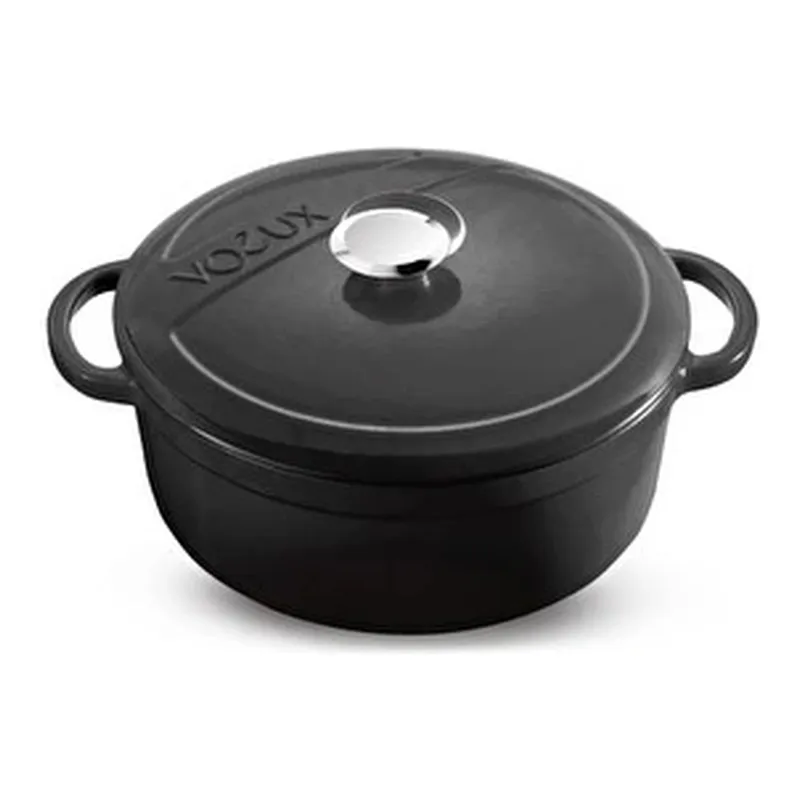 Voeux Kitchenware Elegance Siyah Derin Döküm Tencere 20 Cm, görsel 1