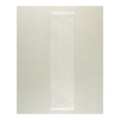 Diane Saçaklı Halı - Antrasit - 80x300 cm