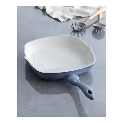 Nano Seramik Izgara Tava - Gri/Beyaz - 28 cm