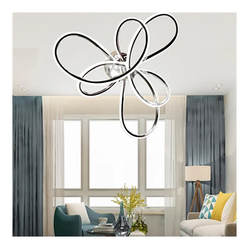 Apliqa Aybel Krom 48 Watt Plafonyer Modern Koridor Salon Led Avize, görsel 1