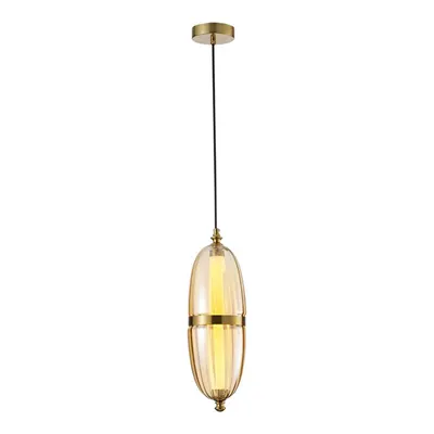 Apliqa Aleya 6 Watt 3000k Ledli Bal Camlı Tekli Sarkıt Led Avize