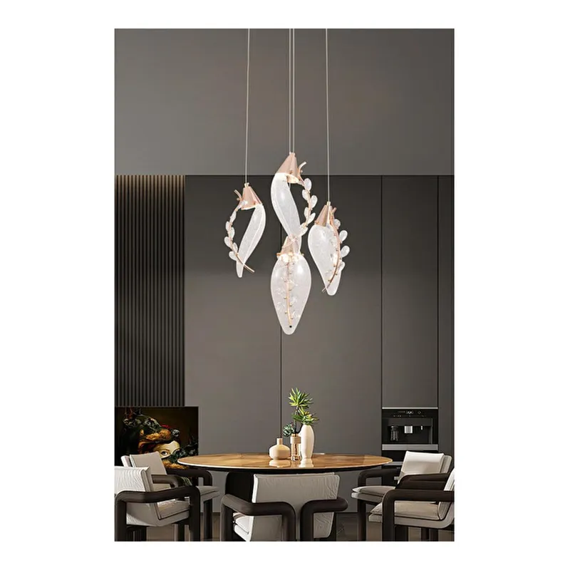 Apliqa Ardea 4'lü Yuvarlak Sarkıt Salon Led Avize, görsel 1