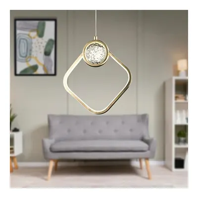 Apliqa Frieda Tekli 3 Renkli 17 Watt Gold Ledli Modern Oturma Odası Salon Sarkıt Avize