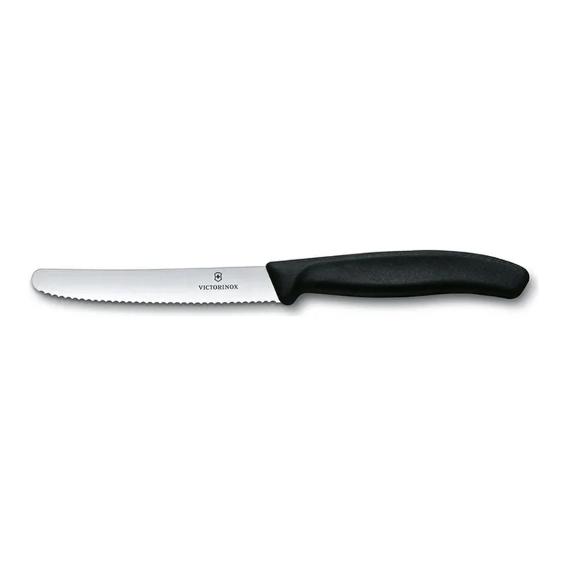 Victorinox Tırtıklı Domates Bıçağı Siyah 11 cm, görsel 1