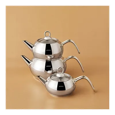 3D İndüksiyon Tabanlı Midi Çaydanlık Takımı 0,7L & 1,1L & 1,9L