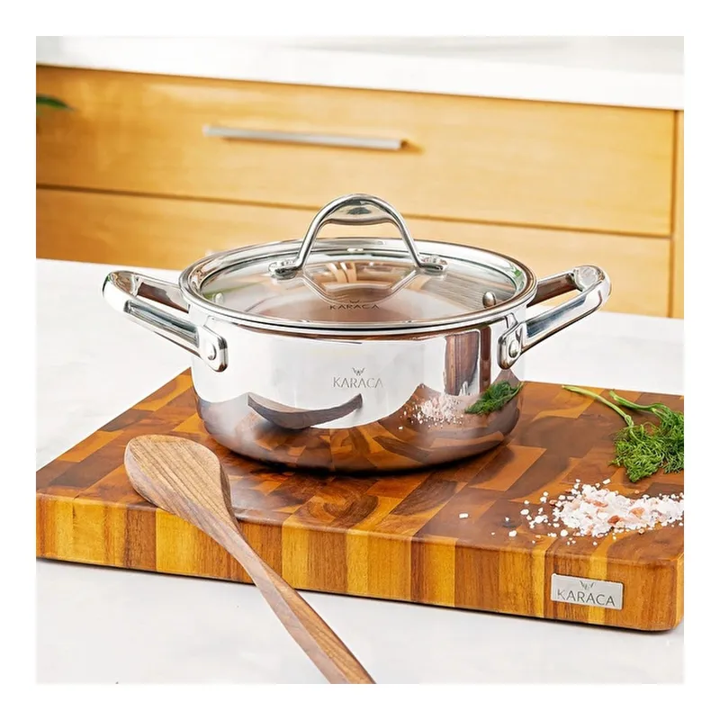 Powersteel 3Ply 316+ İndüksiyon Tabanlı Çelik Petekli Tencere 20 Cm, görsel 1