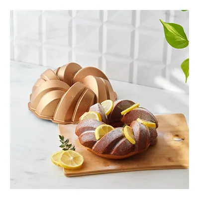 Örgü Gold Döküm Kek Kalıbı 26 cm