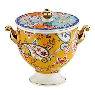 Lucky Art Paisley Bone 13 Cm Kulplu Kavanoz