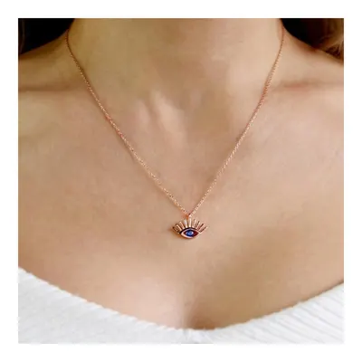 Coho Objet Silver Seraphic Gaze El Yapımı Gümüş Nazar Kolye