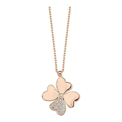 Coho Objet Silver Four-leaf Clover El Yapımı Gümüş Yonca Kolye