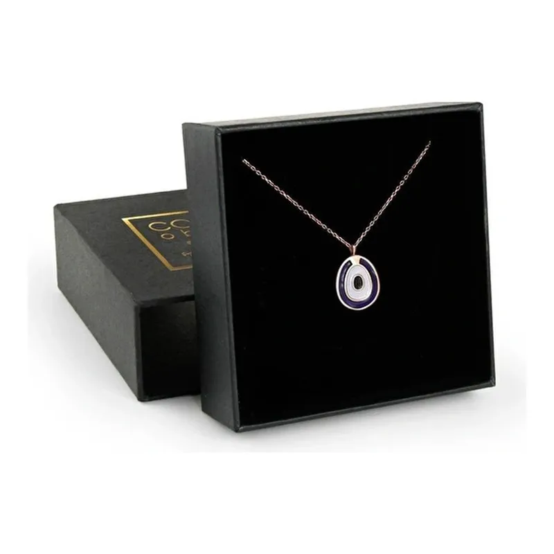 Coho Objet Silver Celestia & Astra Eye El Yapımı Gümüş Nazar & Kalp Kolye Seti, görsel 1
