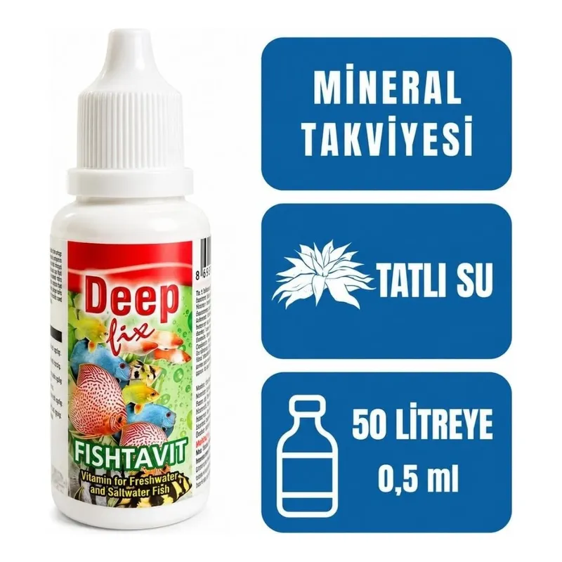 Deep Fix Fishtavit Balık Vitamini 30 ml, görsel 1