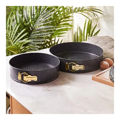 Emsan Circle 2 li Kelepçeli Kek Kalıbı Seti Gold 24-28 cm