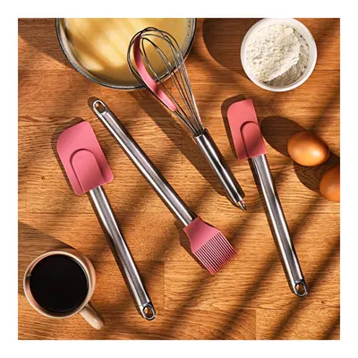 Emsan Bakery 4 Parça Pasta Hazırlık Seti Pembe