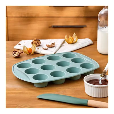Emsan Silikon Muffin Kalıbı Yeşil