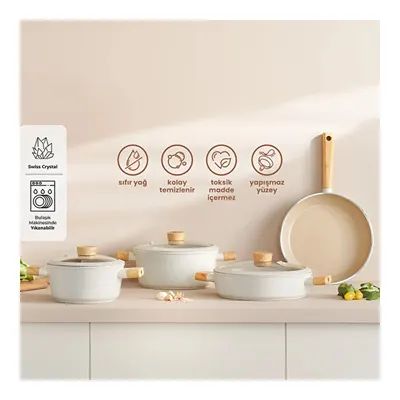 Emsan Swiss Crystal 7 Parça Tencere Seti