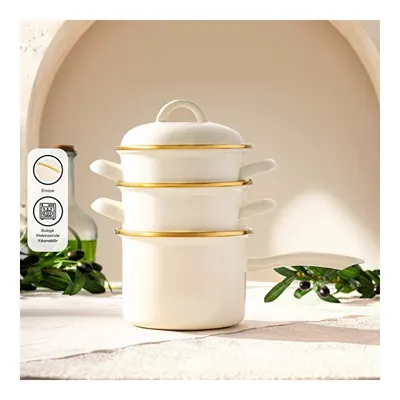 Emsan Retro Emaye Midi Set 14 cm