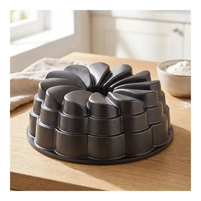 Emsan Black Shiny Rose Döküm Kek Kalıbı 22 cm