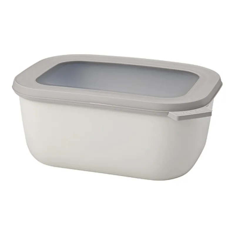 Mepal Multi Bowl Cirqula Dikdörtgen Saklama Kabı 1500 ml Nordic White, görsel 1