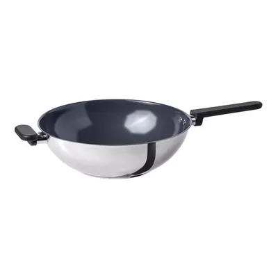 MIDDAGSMAT wok tava, yapışmaz kaplama-paslanmaz çelik