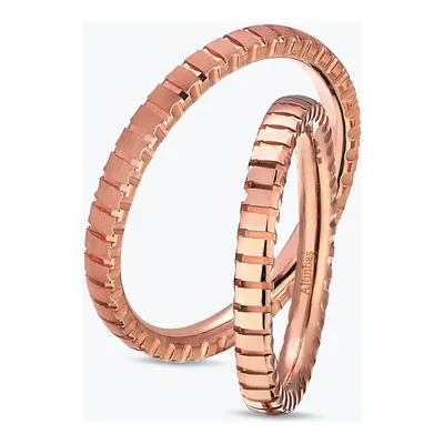 Pembe Altın İkili Alyans