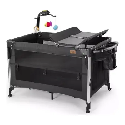 Baby2Go Luna Anne Yanı Oyun Parkı 70x110 cm Siyah