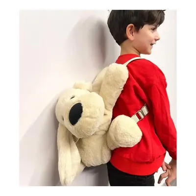 Babyjem Peluş Çanta Köpek Ekru