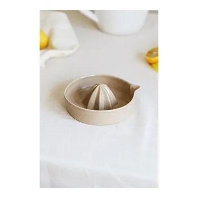 Beige & Stone Seramik Narenciye Limon Sıkacağı