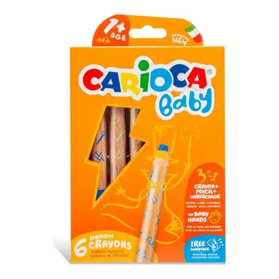 Carioca Baby Ahşap Gövdeli Boya Kalemi 6lı