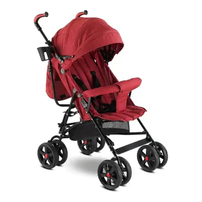Duux Siena Hafif 15 Kg Kadar Taşıma Kapasiteli Doğumdan 3 Yaşına Kadar Kullanılabilen Baston Bebek Arabası Kırmızı