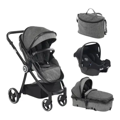 Duux Gator Travel Sistem Bebek Arabası Black