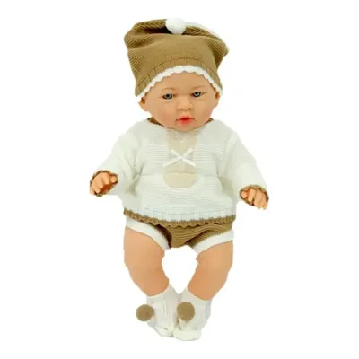 Galtoys Yeni Doğmuş Bej-Kahve Elbiseli Azra Bebek