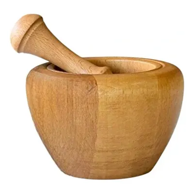 Kaf Ahşap Kayın Havan / Tarhun