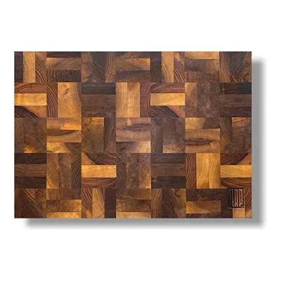 Kaf Ahşap Kesme Tahtası Ceviz (End Grain) - L