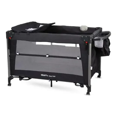 Kraft Easy Fold Anne Yanı Oyun Parkı 70x110 cm Dark Grey